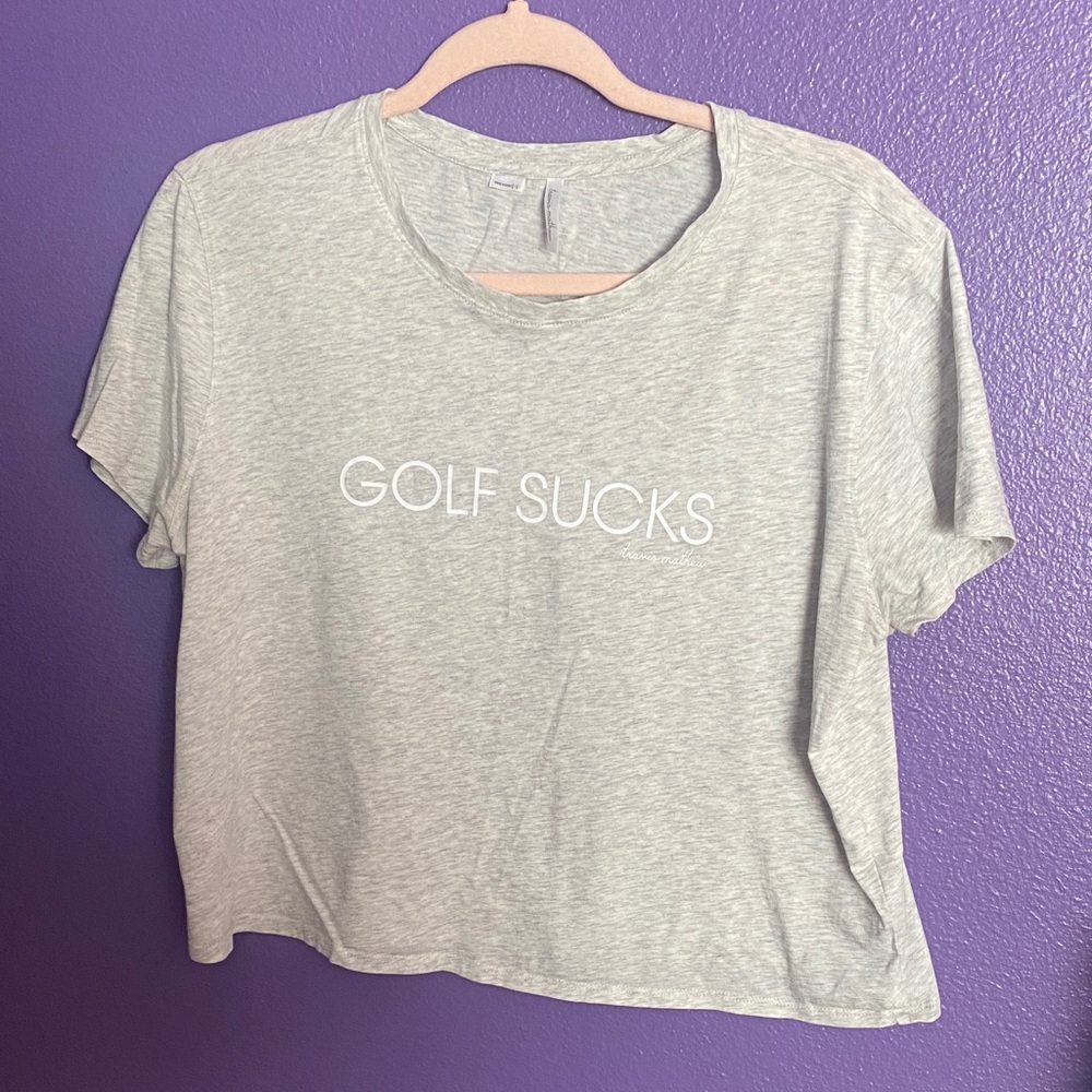 TravisMathew Light Gray Women's Tee - Picture 2 of 6
